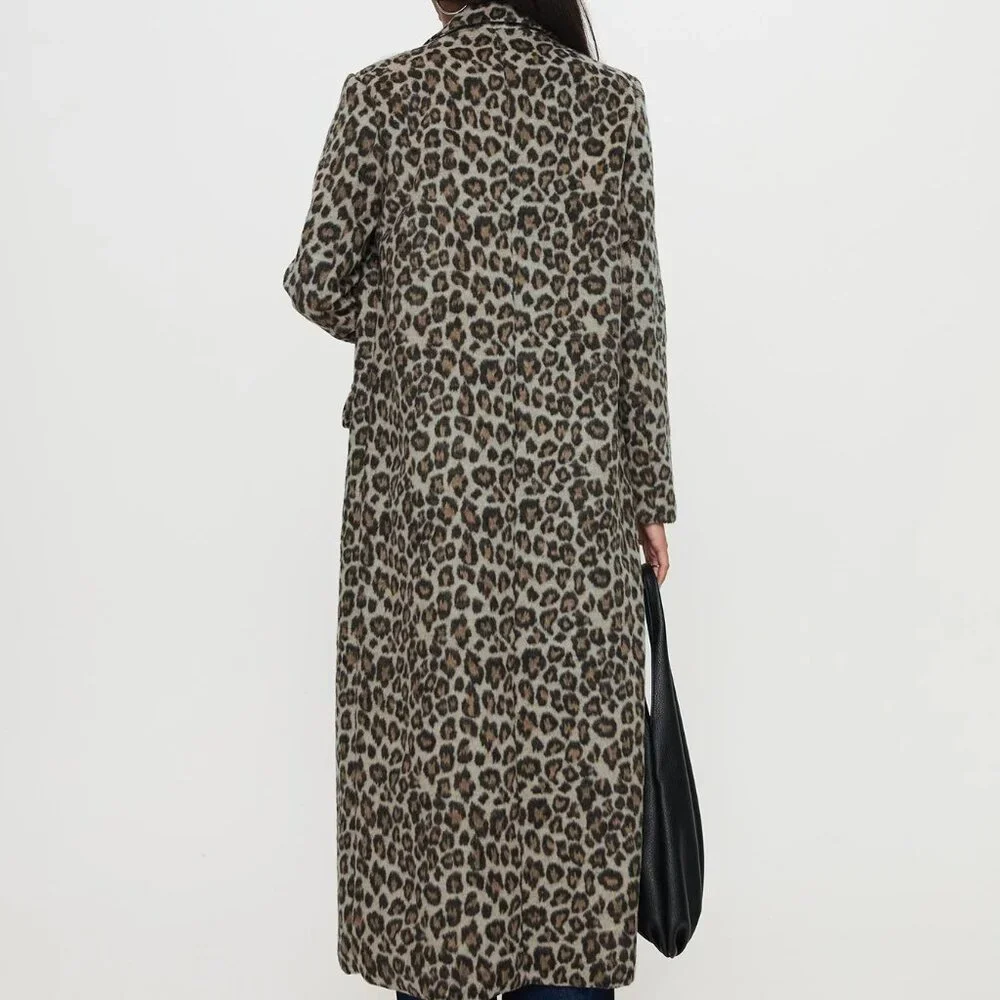 PRINCESS POLLY LEOPARD TRENCH COAT - Picture 3 of 4